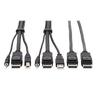 Tripp Lite P783-010-DP ສາຍຄອມພິວເຕີ DP KVM CABLE, 10 FT