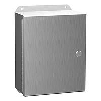 Hammond Manufacturing EJ1264S16 ປະຕູບັດບາກ N4X Eclipse Junior encl w/ panel - 12 x 6 x 4 - 316 SS