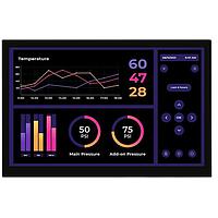 Riverdi RVT101HVHNWCA0 ຈໍ TFT HB, IPS, 10.1", aTouch CG, ILI2132, HDMI