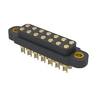 Mill-Max 869-10-014-00-021000 ອຸປະກອນບອດວົງຈອນ - ຕູ້ປະຕິບັດ PCB Target Pad Connector, ພາບໜ້າແບບແກ້ວ, 14 ຂາຍຄູ່ສອງແຖວ, ຊ່ອງຫຼີ້ນ 4.00mm