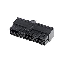 Molex 43025-2210 ຮູງຮັບ Receptacle MicroFit Rec Hsg DR 22 Ckt GW ສີດຳ