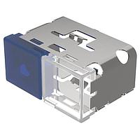 EAO 03-902.6/9 ເປີດຮາດແວຣເລນສ໌, 18 mm x 38 mm, ແສງສະຫວ່າງ, ສີຟ້າ-ຂາວ, ພື້ນລົງ, ເປັນພລາສຕິກ