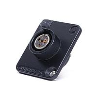 Switchcraft EHT4FBAU ຕົວເຊື່ອມ EH MINI XLR 4P F BLK EPOXY HSG ທອງ