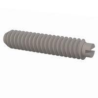 Essentra Components 010440S050 ຊຸດສະກຣູ Set Screw, ຫົວສະລອດ Slotted Head, ການດັບກະດູກ #4-40 Thread, ຄວາມຍາວ 1/2 Lg