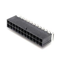 Molex 46991-1024 ຊຣູດເດດ ມິນິ-ຟິດ Jr LCP RA Hdr NoPeg 24ckt Tin