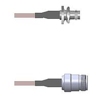 Amphenol Custom Cable Q-0A024000H024i ສາຍສັ້ນ RF BNC-SJB/N-SJ G142 24I
