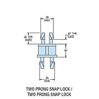 Heyco 10027F ການສະຫນັບສະຫນູນ PCB HSP3-06 V-0 ທຳມະຊາດ