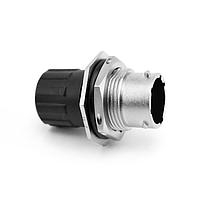 Amphenol SINE Systems RT07128PNHEC03 ຕົວເຊື່ອມຕໍ່ 8 ຕຳແໜ່ງ ກະແຈອັນດັບ Jam Nut Receptacle, ຜູ້ຊາຍ, ຂະໜາດ Shell 12, ແລະ ຝາສິ້ນສຸດມີການປິດສາຍແບບເປົ້າເປັນ