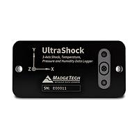 Madgetech UltraShock ອຸນຫະພູມ, ຄວາມຊຸ່ມຊື່ນ, ຄວາມກົດດັນ ແລະຕົວບັນທຶກຂໍ້ມູນການຊັອກ Tri-Axial