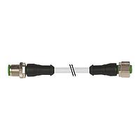 Murrelektronik 7000-40021-2340200 ເສັ້ນສາຍເຊນເຊີ / ເສັ້ນສາຍອັກຕູເວດ M12 ຜູ້ຊາຍ 0 / M12 ຜູ້ຍິງ 0, PUR 4x0.34 gy UL/CSA+ລະຫັດລາຍ 2m