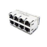 Pulse Electronics JXC0-0182NL ຕູ້ເຊື່ອມຕໍ່ແບບມົດູລາ / ຕູ້ເຊື່ອມຕໍ່ Ethernet CONN,RJ45,2X4,1GD,1:1,TY NPB