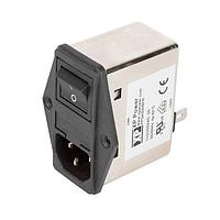 XP Power FFSAS06BFR ຕູ້ກັນສະຫຼຸບ EMC, ຕູ້ກັນສະຫຼຸບ IEC ແລະ ຕູ້ກັນສະຫຼຸບເສັ້ນສາຍ, 6A