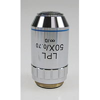 KERN OBB-A1295 ເລນສ໌ວັດຖຸປະສົງແຜນອິນຟິນິຕີ (ບໍ່ມີກະຈາກປົກກັນ) ສໍາລັບລະດັບການທຳງານທີ່ໃຫຍ່ 50 x /0,7 (1,95 mm (ສະປຣັງ))