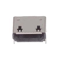 Amphenol Commercial Products GMCB05821124EU ຂໍ້ມູນການເຊື່ອມ Micro USB Type B Micro USB B 5pos Right Angle SMT, High Rise