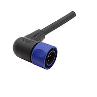 Bulgin PXP4002/002/03P ເສັ້ນສາຍອ່ານສັນຍານ / ເສັ້ນສາຍອັກຊັເຕີ ສາຍຕໍ່ກ່ອນມີການຕໍ່ສາຍຍືນຍົງ - ມຸມຂວາ - 2m - 3 ຂໍ້ຕິດຕໍ່ - ປລັກ