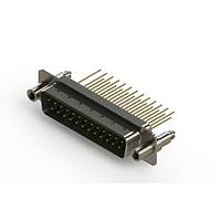 EDAC 627-M25-223-GT6 ຕົວເຊື່ອມ D-Sub - ຕົວເຊື່ອມ D-Sub ຄວາມໜາ້ຄວາມຖືກມາດຕະຖານ ແບບຕັ້ງຕົວແບບຕັດກະເປົາ