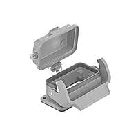 HARTING 09300100318 ກອງປົກຄອງ BULKHEAD MOUNTING HAN 10B 1 LVR LCKING