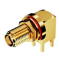 GCT (Global Connector Technology) RFPC-SMA14-FN-A ຕົວເຊື່ອມ SMA PCB Mt RA BHJck ມີ O-Ring. 6GHz. IP67/68.