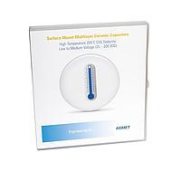 KEMET CER ENG KIT 24 ຄອບປະສົມຊີຣາມິກ SMT ຄະປາຊິເຕອຣເດີຍລະດັບແຮງແຟງຕ່ຳເຖິງກາງ, ອຸນຫະພູມສູງ C0G, 24 ຊິ້ນ, ອຸນຫະພູມສູງ 200C C0G
