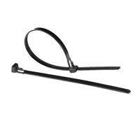 Essentra Components CTR005A ສາຍຜັດສາຍທີ່ປ່ອຍໄດ້ RELEASABLE:NYL BLACK, 11-7/8" L 50LB TENSILE & MAX BUNDLE 3.15"