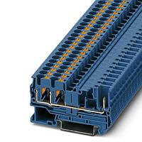 PHOENIX CONTACT 3212201 ບລອກສ໌ຕິມເນຍລະບົບ DIN Rail PT 4-TWIN/1P BU