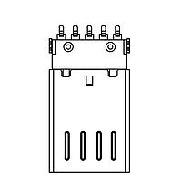 Adam Tech MCR-B-MPLUG-CS8 ຂໍ້ຕໍ່ Micro USB ປະເພດ B ປຸກ MICRO USB TYPE B PLUG