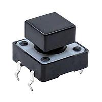 E-Switch TL1100F160Q6JBLK ສະປິນສະວິດ Tactile TACT, 50mA 12VDC, SPST-NO Off-(On), ຜ່ານຮູ PC Pin