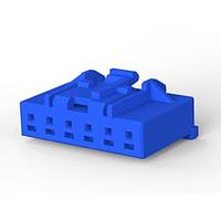 AMP Connectors - TE Connectivity 6-1971793-2 ປຸກຮາງ GI CONN 2.5 PLUG HSG 6P ສີຟ້າ