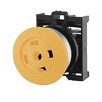 Eaton M22-DRP-Y-X ປຸ່ມກົດ Pushbutton Operators MTN MUSHROOM PB YEL BUTTONLESS