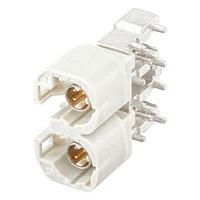 Rosenberger D4S21J-40MA5-B ຕົວເຊື່ອມ PCB ມຸມຂວາ ປລັກ PCB ມີກະແປງ T&R ສີຂາວ