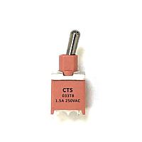 CTS Electronic Components 033TBHSATS ສະຫນອງສະລັບປ່ຽນທາງ Horizon ເງື່ອນມູນຂວາ SP on-none-on Std. 6.10 ຊີວເລີ້ຍຊິວເລີ້ຍ