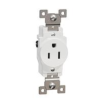 Square D SQR42100WH ປຸ່ມຕິດ TR 15A SINGLE OUTLET COMM WH