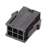 AMP Connectors - TE Connectivity 2029088-6 ກອງສາຍສະບັບ 6 POS PLUG PNL MNT UL-94-V2 BLK