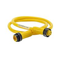 Amphenol SINE Systems MN47A4AC01M150 ເສັ້ນສາຍອ່ານສະເຫຼີມ / ເສັ້ນສາຍກະທົບ MINI 4POS CRDSET M-F 16AWG 4M