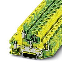 PHOENIX CONTACT 3033171 ບລັອກຂໍ້ຕໍ່ດິນ Ground Terminal Block STTBU 4-PE