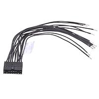Molex 219659-1162 ການປະກອບສາຍສະເພາະຮູບສະເກນສີ່ແຂນ Female-Pigtail (OTS) Cbl Assy Dual Row 150mm Tin Plating 16 Ckt Blk