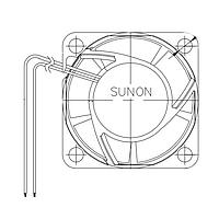 Sunon PF40201B1-1Q01A-A99 ພັງລົມ Axial Axial, 40x40x20mm, 13.5VDC, 0.79"H2O, ການເລີ່ມຕົ້ນອັດຕະໂນມັດ, ການນໍາໃຊ້: ໂຄມແສງຫົວ