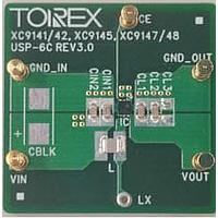 Torex Semiconductor XC9145B50CE-EVB-01 ບອດປະເມີນ 400nA Ultra-Low Quiescent, 0.8A, PWM/PFM Boost DC/DC Converter Evaluation Board