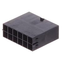 Molex 105411-0112 ປລັກຮາງ Mega-fit Freehang Plg Hsg DR 12ckt ສີດຳ