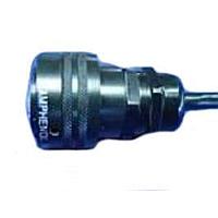 Amphenol Socapex RJF6MB ປຸ່ມກົງວົງກົງມີກະບອກເຫຼັ້ມດ້ວຍແລ້ງເຫຼັ້ມສີດໍາ