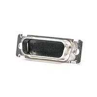 AMP Connectors - TE Connectivity 2335891-2 ຕໍ່ຕໍ່ D-Sub ຄວາມໜາແບບ AMPLIMITE SZ 2 PLUG 26 POS, ST STL SHEL