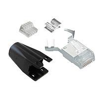 Stewart Connector SS-39200-092 ປຸ່ມເຊື່ອມຕໍ່ Modular IP20 Modular Plug Cat6a 8P 8C Shielded .042"-.048" Conductors .300"-.315" Overall OD