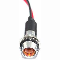 Mallory Sonalert FL1M-12CW-1-Y12V ອິນດິເຄເຕີ LED YEL 12MM NUT 12VAC/DC