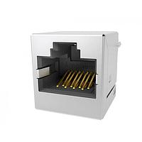 Amphenol Commercial Products RJE441884101 ຕູ້ເຊື່ອມຕໍ່ຮູບແບບ Modular / ຕູ້ເຊື່ອມຕໍ່ Ethernet Single port CAT 5e, Modular Jack - ຕັ້ງຕົ້ນ, ຕູ້ເຊື່ອມຕໍ່ Input Output 8P8C, ມີການປ້ອງກັນ Shield, ບໍ່ມີແທບ EMI