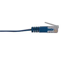Tripp Lite N201-025-BL-FL Cat 6 25FT, ສີຟ້າ, ສາຍສະເພາະ CAT6 ແບບແກ້ວ
