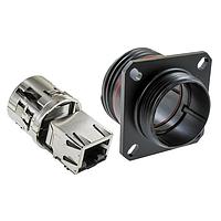 Amphenol Socapex RJFTV21ZN ຟິວວີຂະໜາດພື້ນ RJF ການດຶງສາຍພື້ນທີ່ Sq Flng Rcpt