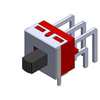 Dailywell 5MD1S202AM6QES ສະໄລດສະວິດ Slide DPDT switch on-on right angle pc thru-hole