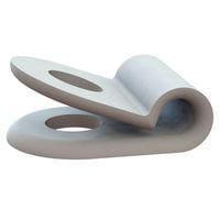 Eagle Plastic Devices 561-B0125-B ຄລັມປ໌ CABLE CLMP .125" ສີດຳ