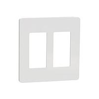 Square D SQWP141002WH ກອງປົກກັນ 2 GANG SCREWLESS MATTE WALL PLATE WH