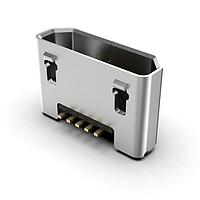 GCT (Global Connector Technology) USB3190-GF-C ຕົວເຊື່ອມ Micro USB ປະເພດ B Micro B Skt Vert Mid Mount H=3.95 SMT GF 0.8mm stake T+R+C